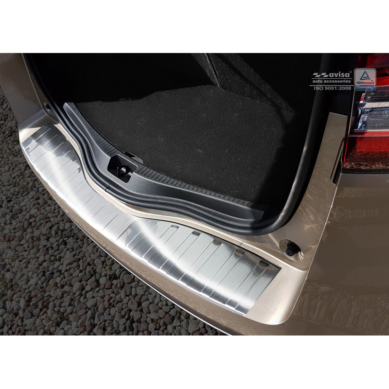 Avisa, Rear bumper protector, stainless steel, fits Renault Grand Scenic IV 2016- 'Ribs'