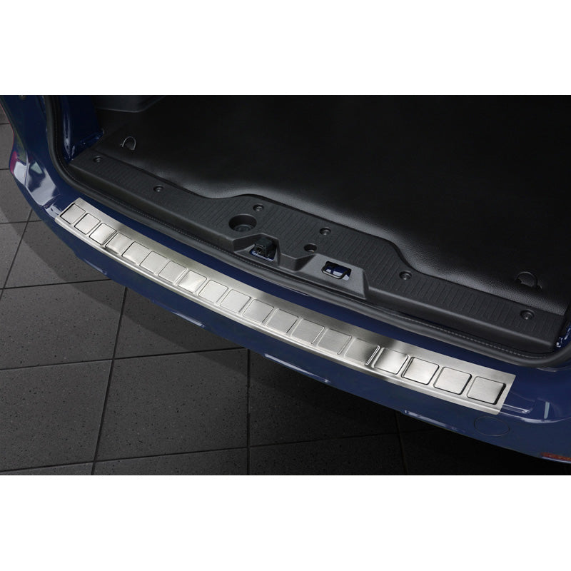 Avisa, Rear bumper protector, stainless steel, fits Dacia Dokker 2012-2017 & 2017- 'Ribs'