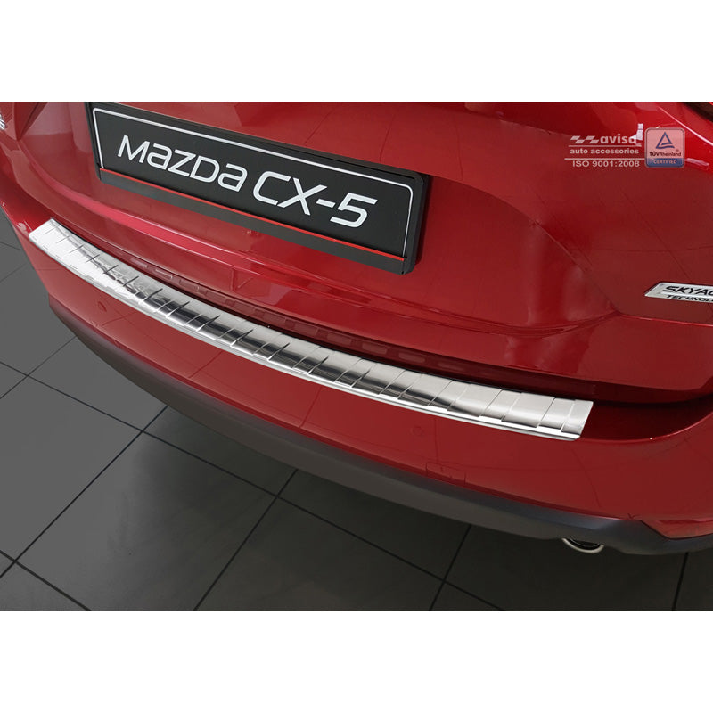 Avisa, protection de pare-chocs arrière, acier inoxydable, convient à Mazda CX-5 II 2017- incl. restylage 'Ribs'