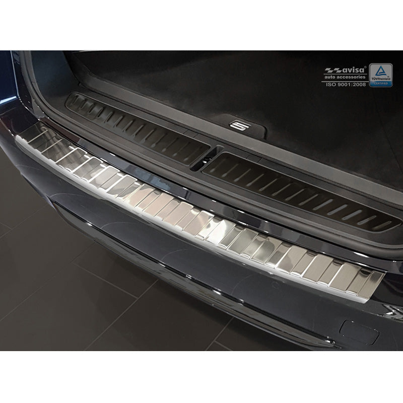 Avisa, Rear bumper protector, Stainless steel, fits BMW 5-Series G31 Touring 2017-2020 excl. M-Sport 'Ribs'