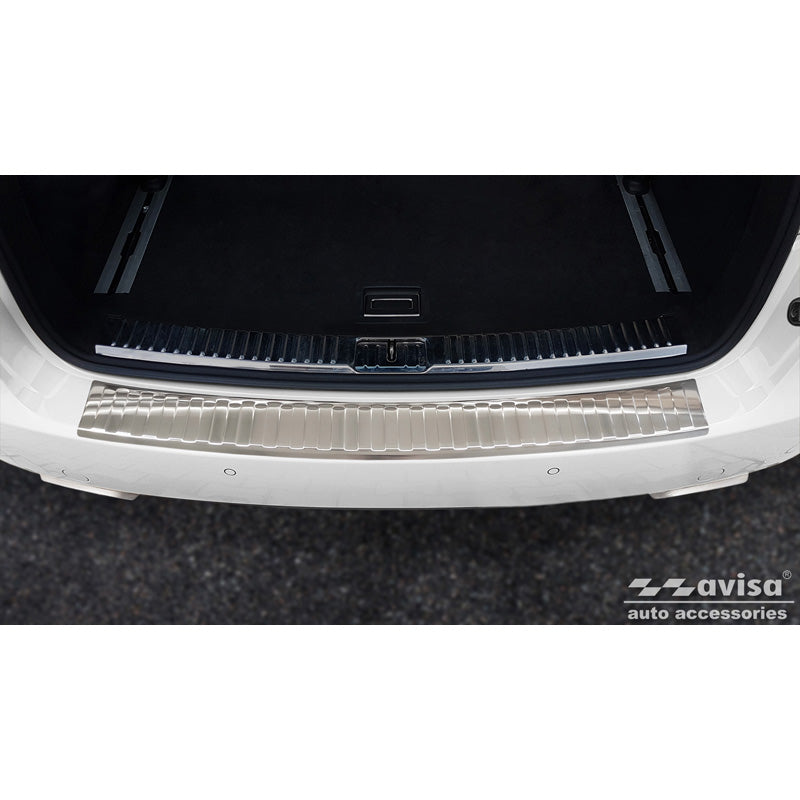 Avisa, protection de pare-chocs arrière, acier inoxydable, compatible avec Porsche Cayenne II 2010-2014 & FL 2014- 'Ribs'