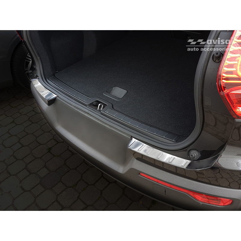 Avisa, Rear Bumper Protector, Stainless Steel, Fits Volvo XC40 2018- 'Ribs' (2 pieces)