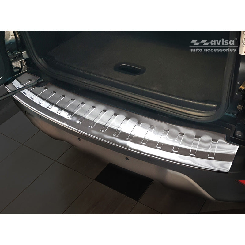 Avisa, Rear Bumper Protector, Stainless Steel, Fits Ford Ecosport II Facelift 2017- incl. ST-Line 'Ribs'