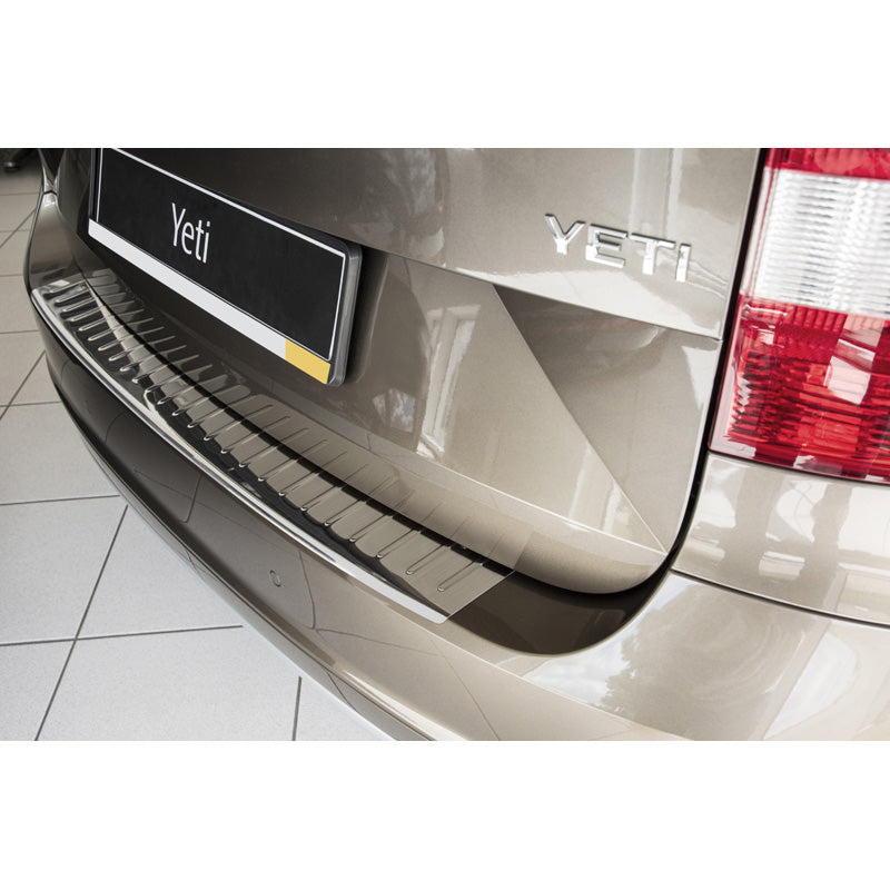 Avisa, protection de pare-chocs arrière, acier inoxydable, convient à Skoda Yeti City 2013-2017 'Ribs'