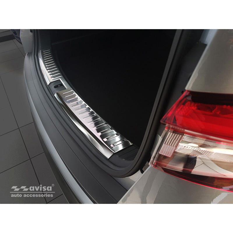 Avisa, Protection de pare-chocs intérieure, acier inoxydable, convient à Skoda Kodiaq 2017-2021 & FL 2021-2024 'Ribs'