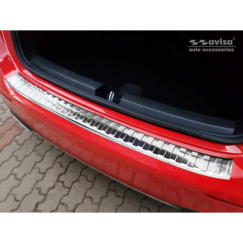 Avisa, Protection de pare-chocs arrière, acier inoxydable, compatible avec Mercedes A-Class W177 HB 2018- incl. AMG & EQ 'Ribs'