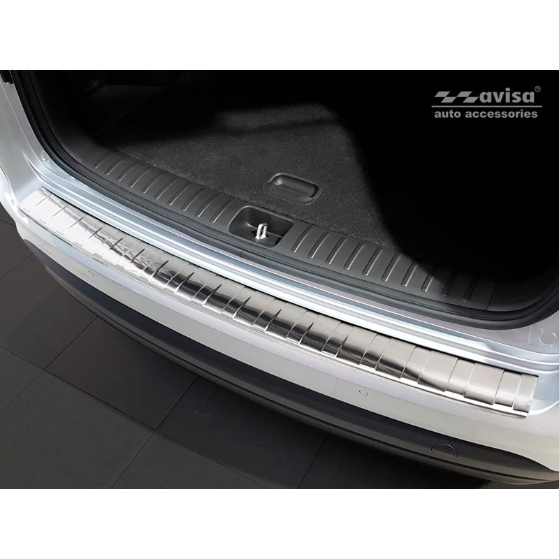 Avisa, Protection de pare-chocs arrière, acier inoxydable, compatible avec Hyundai Tucson FL 2018- 'Ribs'