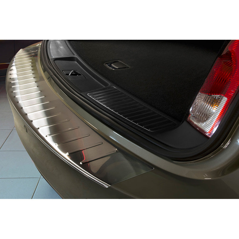 Avisa, Protection de pare-chocs arrière, acier inoxydable, compatible avec Opel Insignia Sportstourer 2008- 'Ribs'