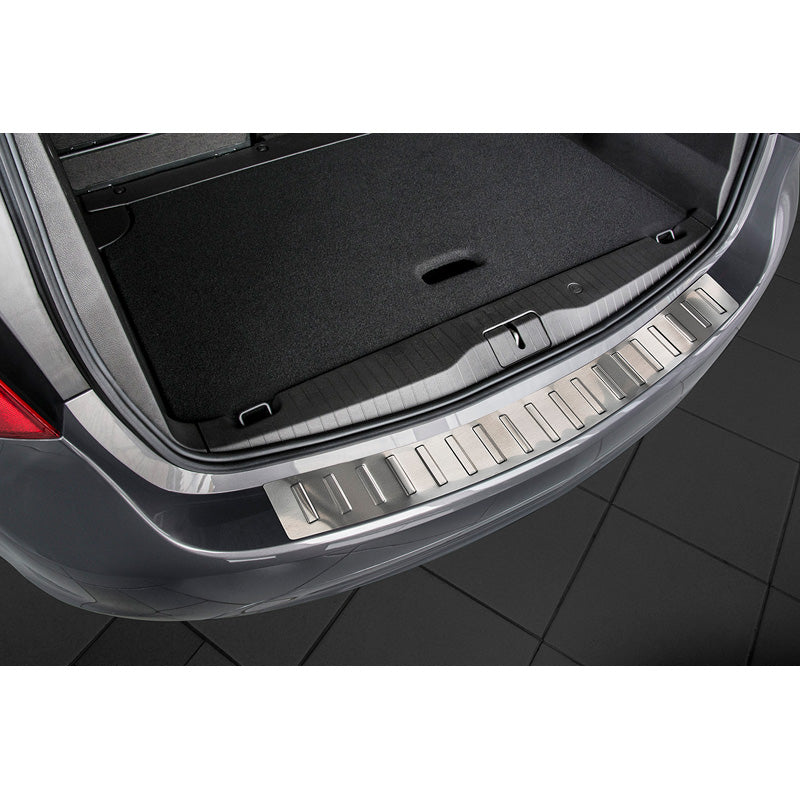 Avisa, Protection de pare-chocs arrière, acier inoxydable, compatible avec Opel Meriva B 2010-2013 & 2013- 'Ribs'