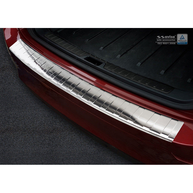 Avisa, protège-pare-chocs arrière, acier inoxydable, convient pour BMW X6 (E71) 2009-2014 'Nervures'