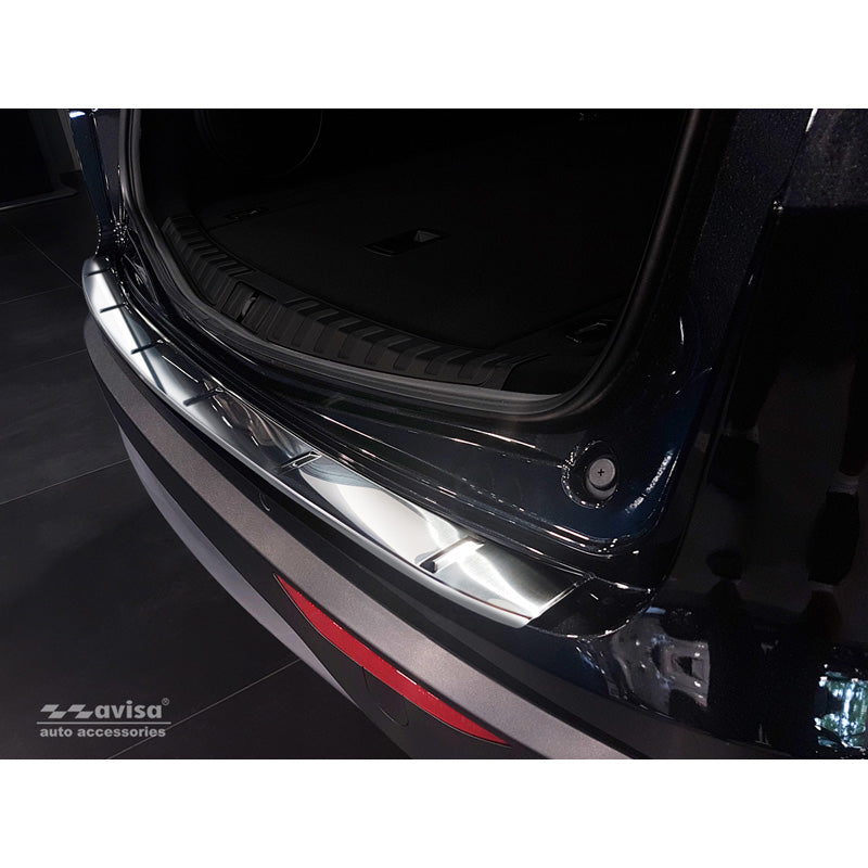 Avisa, Rear bumper protector, Stainless steel, Fits Alfa Romeo Stelvio 2017- & FL 2020- 'Ribs'