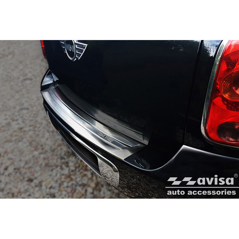 Avisa, Rear Bumper Protector, Stainless Steel, Fits Mini Countryman R60 2010-2014 'British Flag'