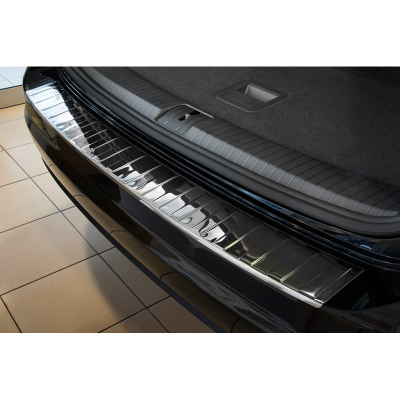 Avisa, Rear Bumper Protector, Stainless Steel, Fits Volkswagen Touran III 2015- incl. R-Line 'Ribs'