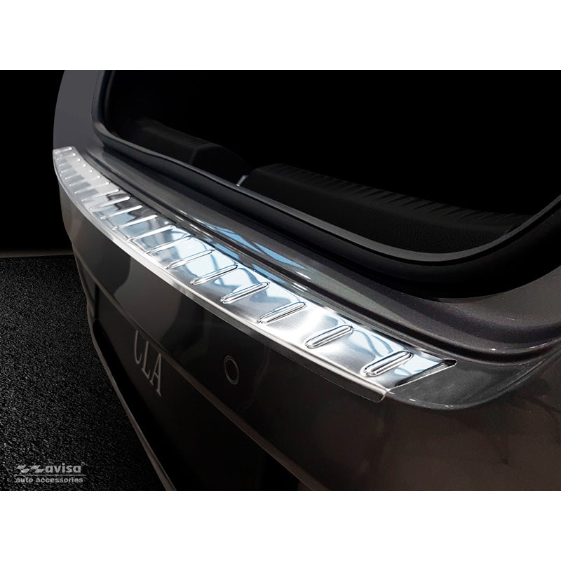 Avisa, Rear Bumper Protector, Stainless Steel, Fits Mercedes CLA II (X118) Shooting Brake 2019- 'Ribs'