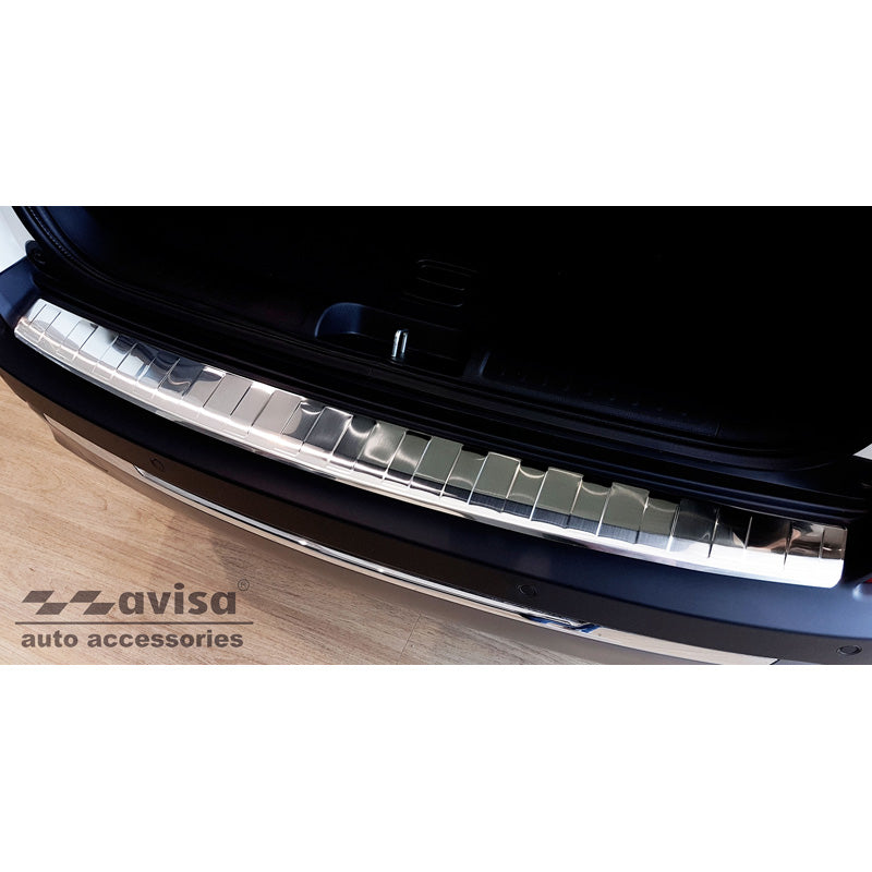 Avisa, Rear Bumper Protector, Stainless Steel, Fits Jeep Cherokee V FL 2018- 'Ribs'