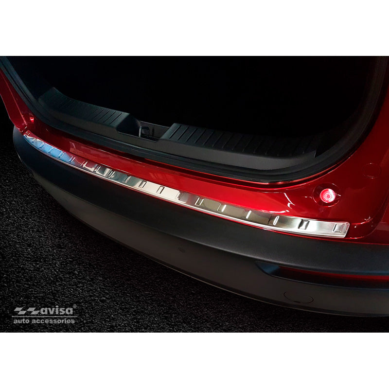 Avisa, Rear Bumper Protector, Stainless Steel, Fits Mazda CX-30 2019- 'Ribs'