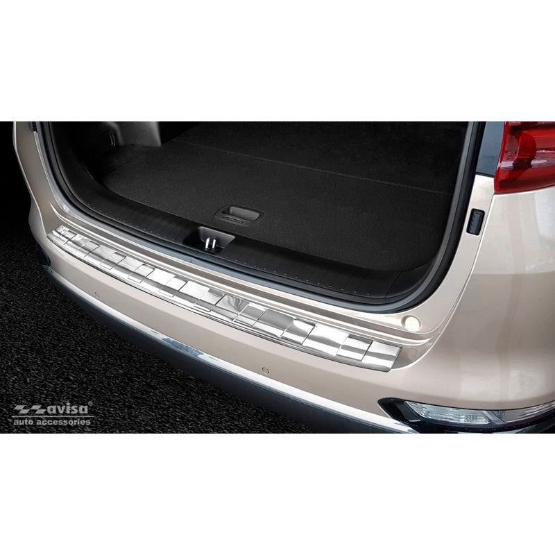 Avisa, Rear bumper protector, Stainless steel, fits Kia Sportage IV Facelift 2018-2021 'Ribs'