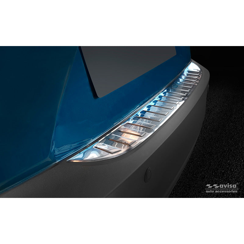 Avisa, Rear bumper protector, Stainless steel, fits Mazda CX-3 2015-2022 'Ribs'