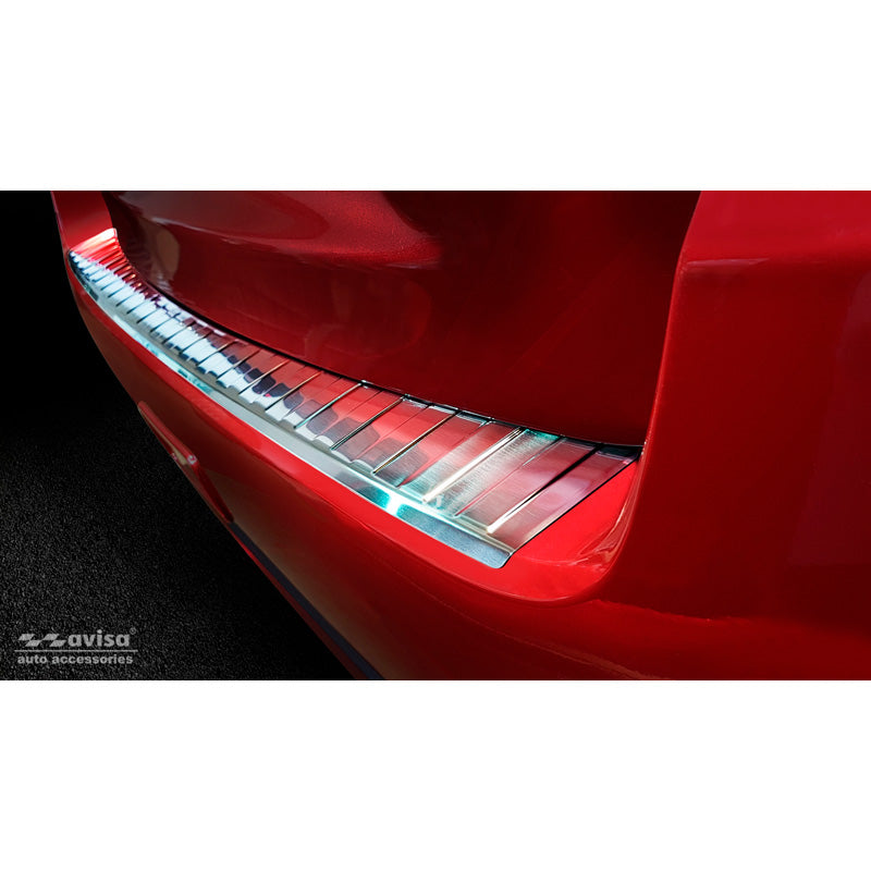 Avisa, Rear Bumper Protector, Stainless Steel, Fits Mitsubishi ASX Facelift 2019- 'Ribs'