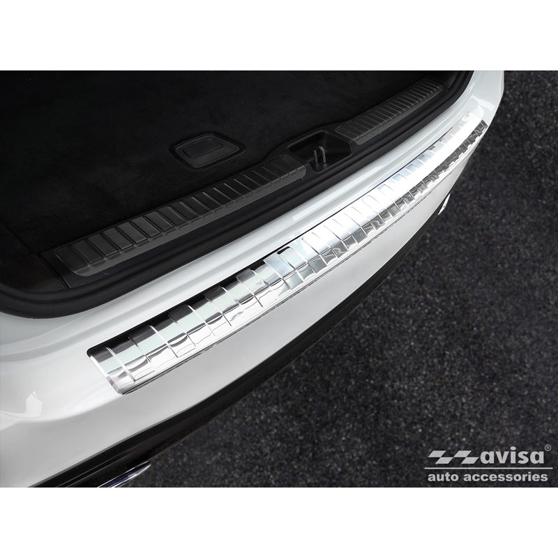 Avisa, Rear bumper protector, Stainless steel, fits Mercedes GLS II (X167) 2019-2023 & FL 2023- 'Ribs'
