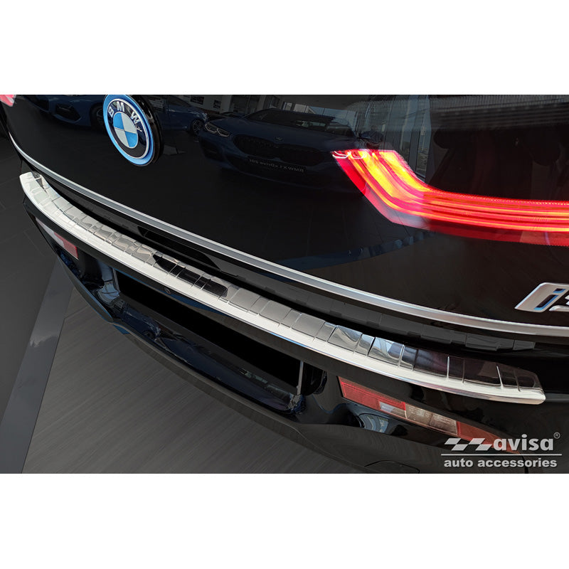 Avisa, Rear Bumper Protector, Stainless Steel, fits BMW i3 (i01) Facelift 2017- 'Ribs'