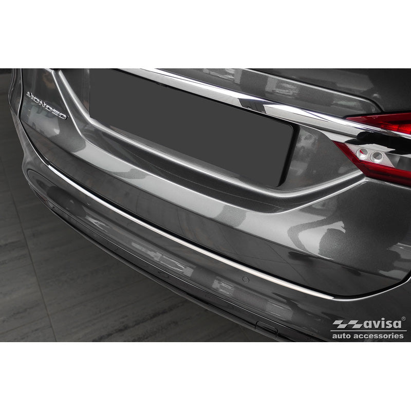 Avisa, Rear bumper protector, Stainless steel, fits Ford Mondeo V Hatchback/Sedan 2014-2019 & Facelift 2019- 'Ribs'