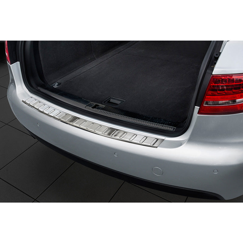 Avisa, Rear bumper protector, Stainless steel, fits Audi A4 B8 Avant 2008-2012 excl. Allroad 'Ribs'