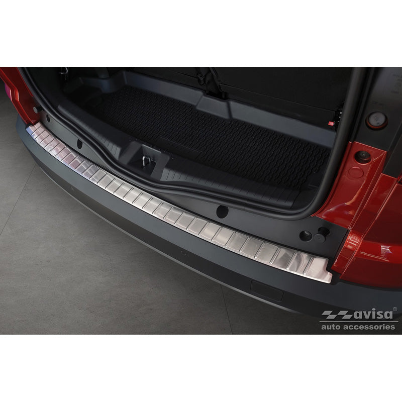 Avisa, Rear bumper protector, Stainless steel, fits Dacia Jogger 2022- 'Ribs'