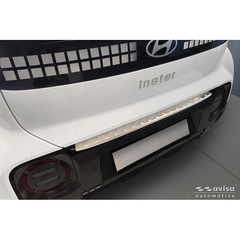 Avisa, protection de pare-chocs arrière, acier inoxydable, convient pour Hyundai Inster (2024-) - argent