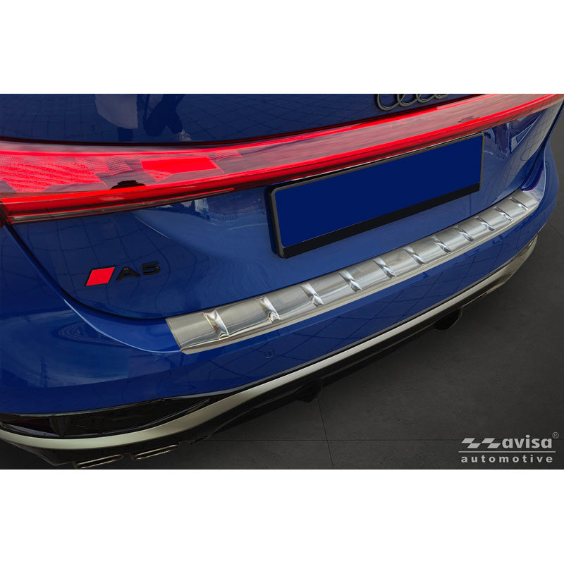 Avisa, Protecteur de pare-chocs arrière, acier inoxydable, compatible avec Audi A5 Avant (B10) (2024-), argent