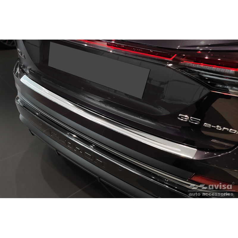 Avisa, Rear Bumper Protector, Stainless Steel, fits Audi Q4 E-Tron 2021-
