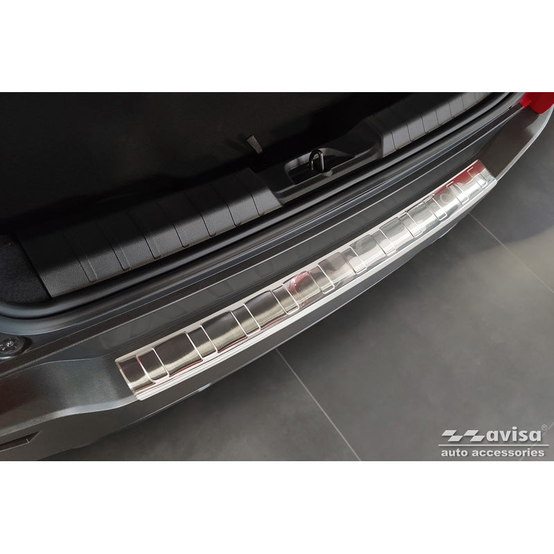 Avisa, Rear Bumper Protector, Stainless Steel, fits Jeep Avenger incl. EV 2023- 'Ribs'