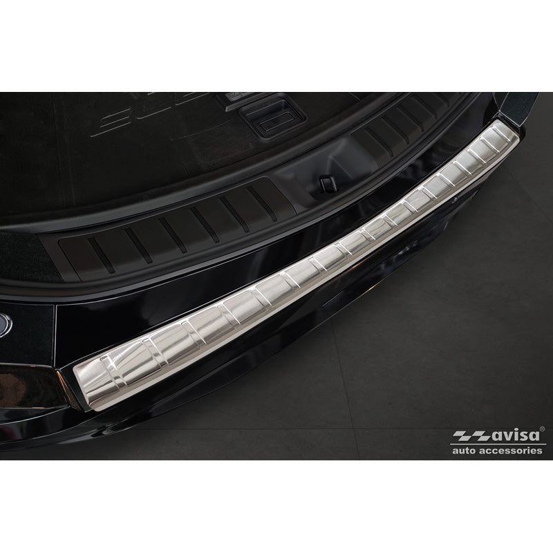 Avisa, Rear Bumper Protector, Stainless Steel, fits Lexus RZ 2023- 'Ribs'