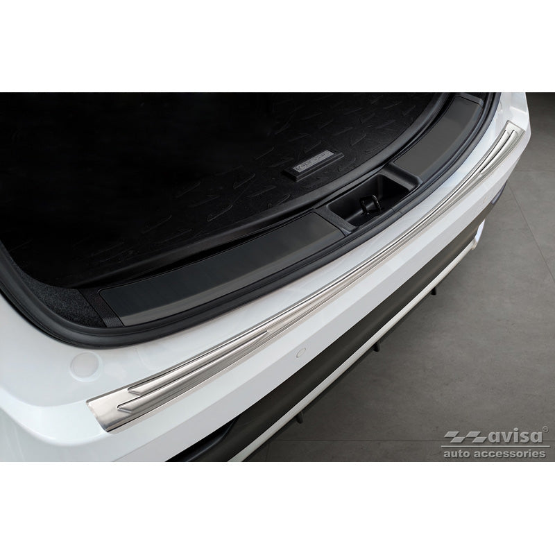 Avisa, Rear Bumper Protector, Stainless Steel, fits Lexus NX II 2021- 'Lines'