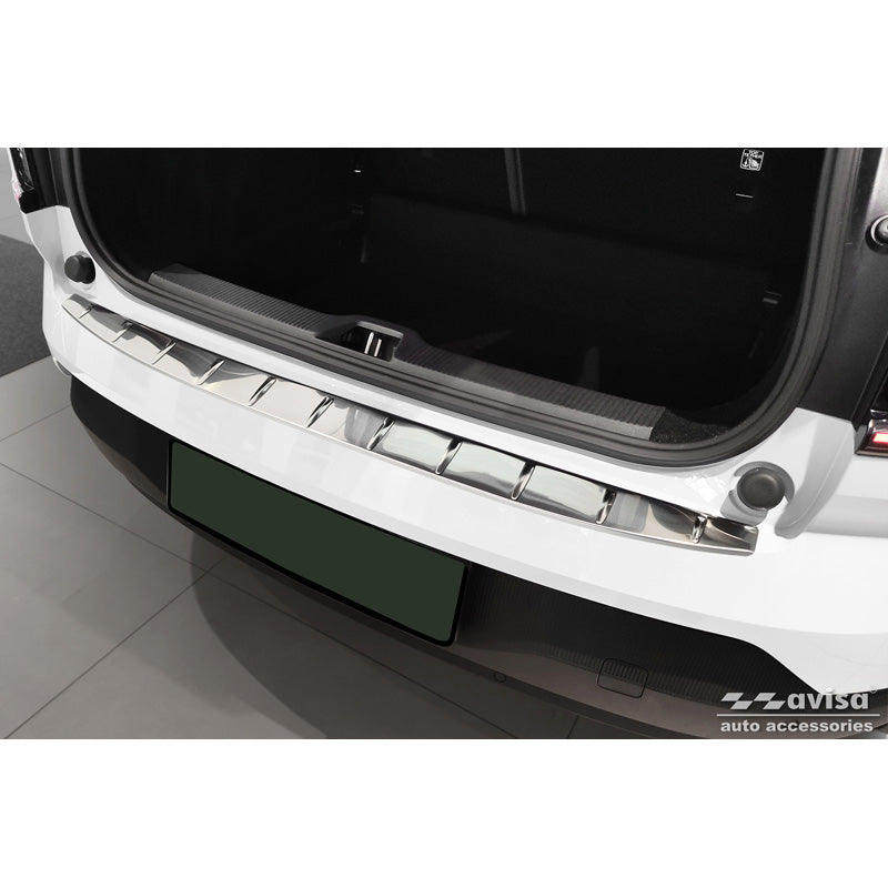 Avisa, Rear Bumper Protector, Stainless Steel, fits Volvo EX30 2023- 'Ribs'