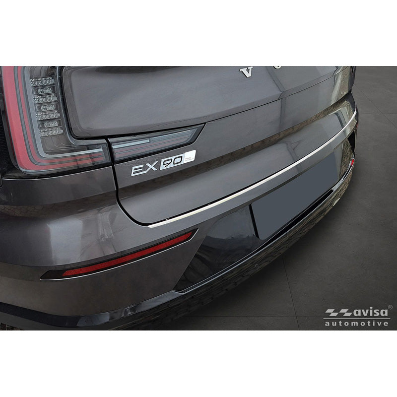 Avisa, Rear bumper protector, Stainless steel, fits Volvo EX90 (2022-) - Silver
