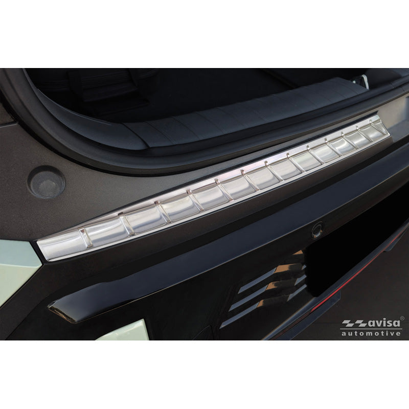 Avisa, Rear Bumper Protector, Stainless Steel, Fits KIA EV3 GT (2024-), Silver, 2-piece
