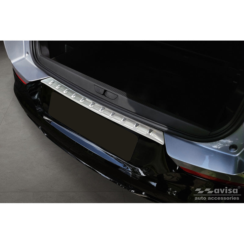 Avisa, Rear Bumper Protector, Stainless Steel, fits Opel Grandland X Facelift 2021- 'Ribs'