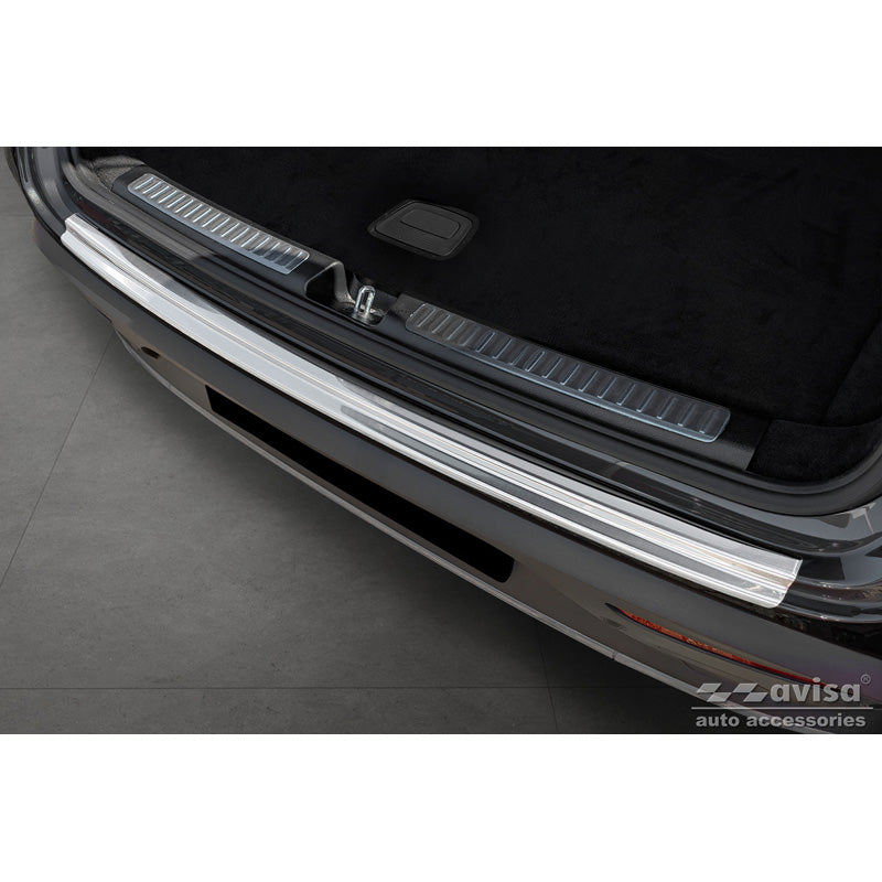 Avisa, Rear Bumper Protector, Stainless Steel, Fits Mercedes EQC (N293) 2019- 'Ribs'