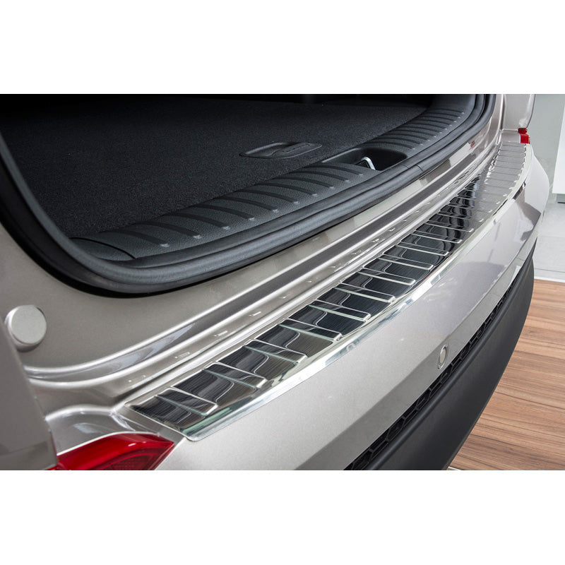 Avisa, Achterbumperbeschermer, roestvrij staal, past op Hyundai Tucson 2015-2018 'Ribs'