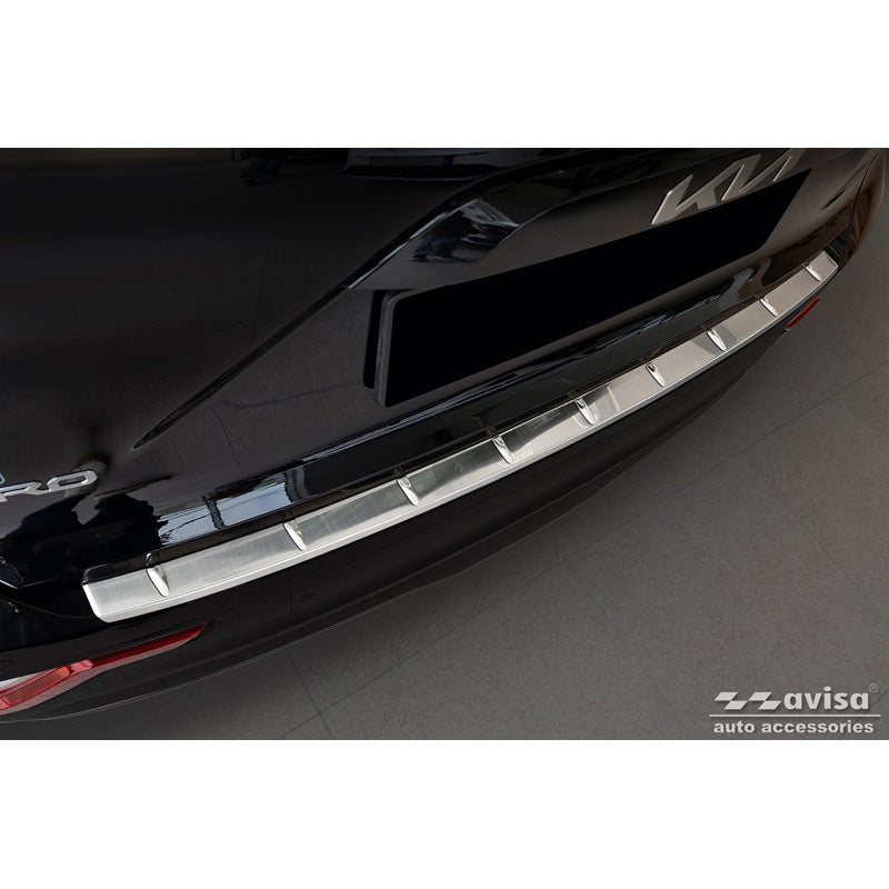 Avisa, Rear Bumper Protector, Stainless Steel, Fits Kia Niro II Hybrid & Niro II EV (SG2) 2022- 'Ribs'