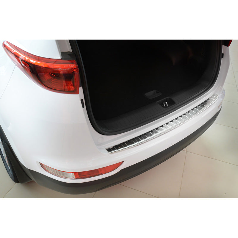 Avisa, Achterbumperbeschermer, roestvrij staal, past op Kia Sportage IV 2016-2018 'Ribs'