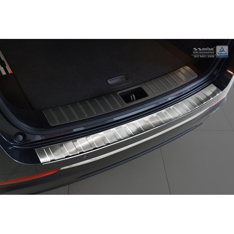 Avisa, Achterbumperbeschermer, roestvrij staal, past op Kia Optima Combi 2016- 'Ribs'