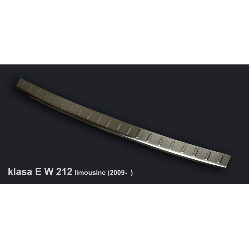 Avisa, Achterbumperbeschermer, roestvrij staal, past op Mercedes E-Class W212 Sedan 2009-2013 incl. AMG 'Ribs'