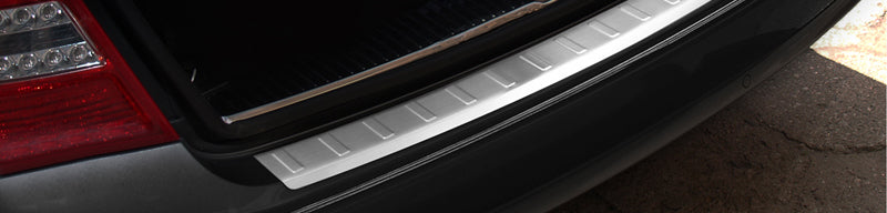 Avisa, Rear Bumper Protector, Stainless Steel, Fits Mercedes C-Class W204 Estate 2007-2011 (incl. AMG) 'Ribs'