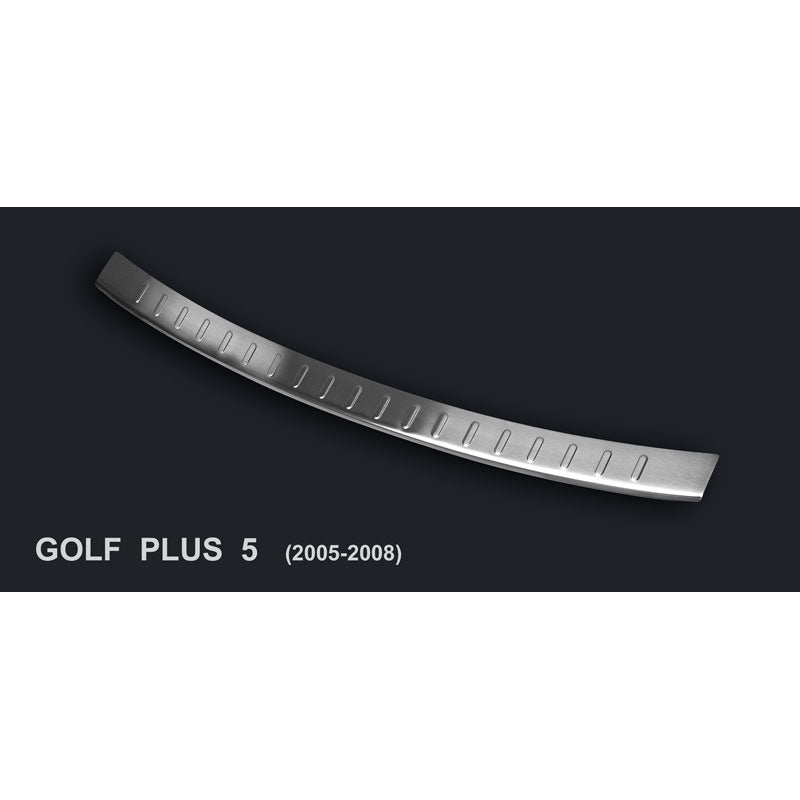 Avisa, Achterbumperbeschermer, roestvrij staal, past op Volkswagen Golf V Plus 2005-2008 'Ribs'
