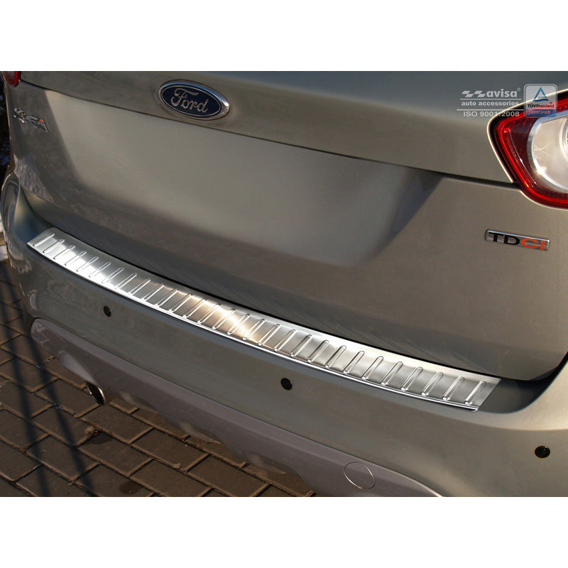 Avisa, Achterbumperbeschermer, Roestvrij staal, past op Ford Kuga 2008-2013 'Ribs'