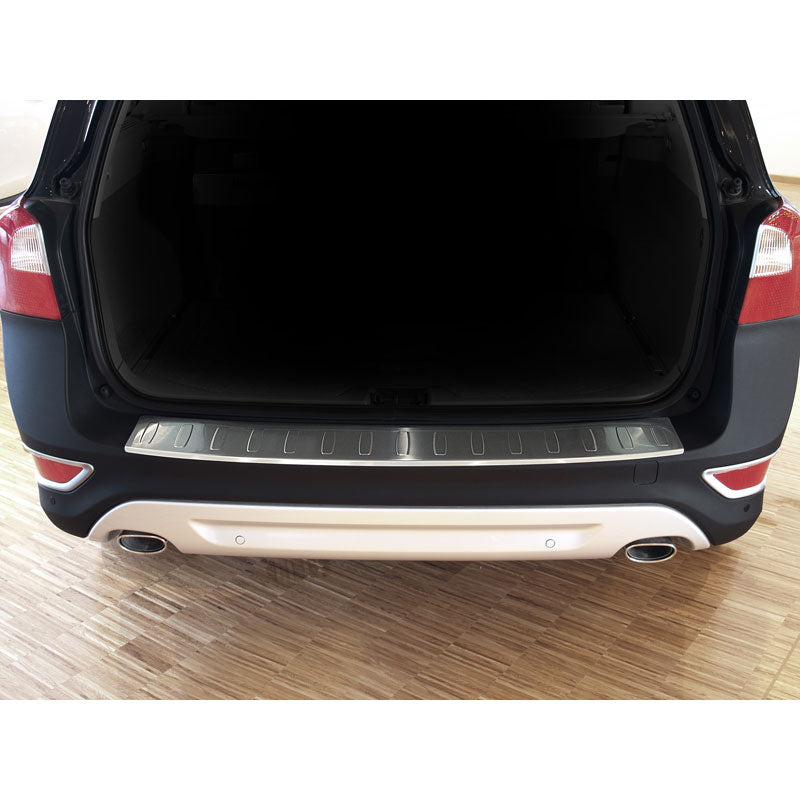 Avisa, Achterbumperbeschermer, Roestvrij staal, past op Volvo XC70 2007-2013 'Ribs'