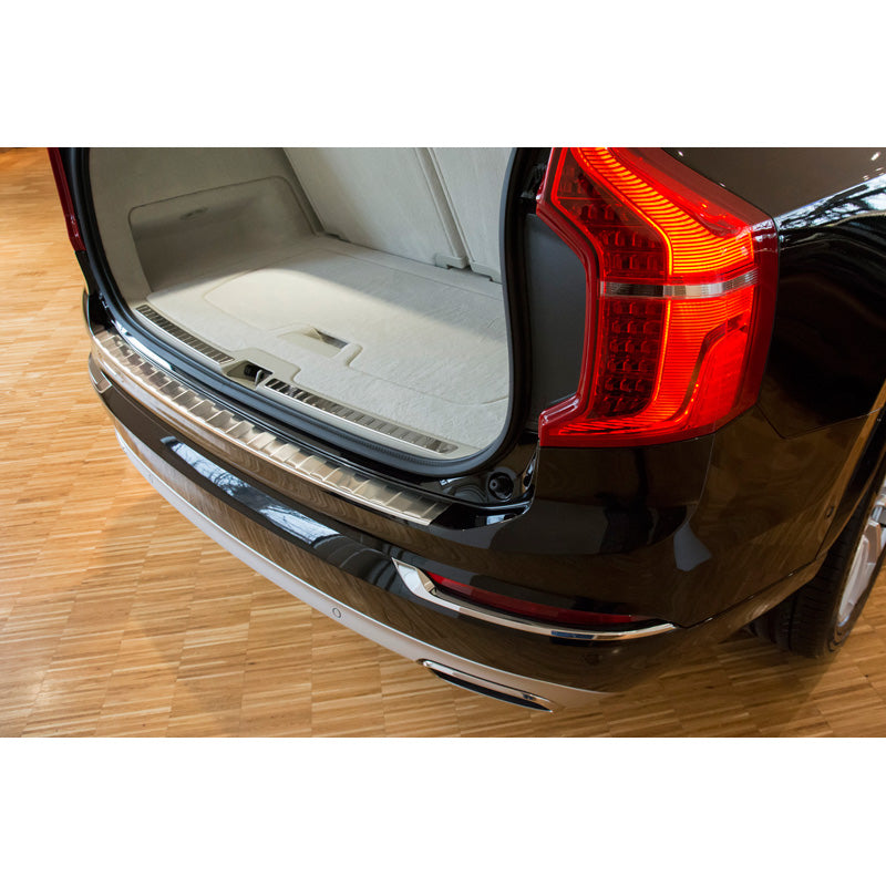 Avisa, protège pare-chocs arrière, acier inoxydable, compatible avec Volvo XC90 2015- 'Ribs'