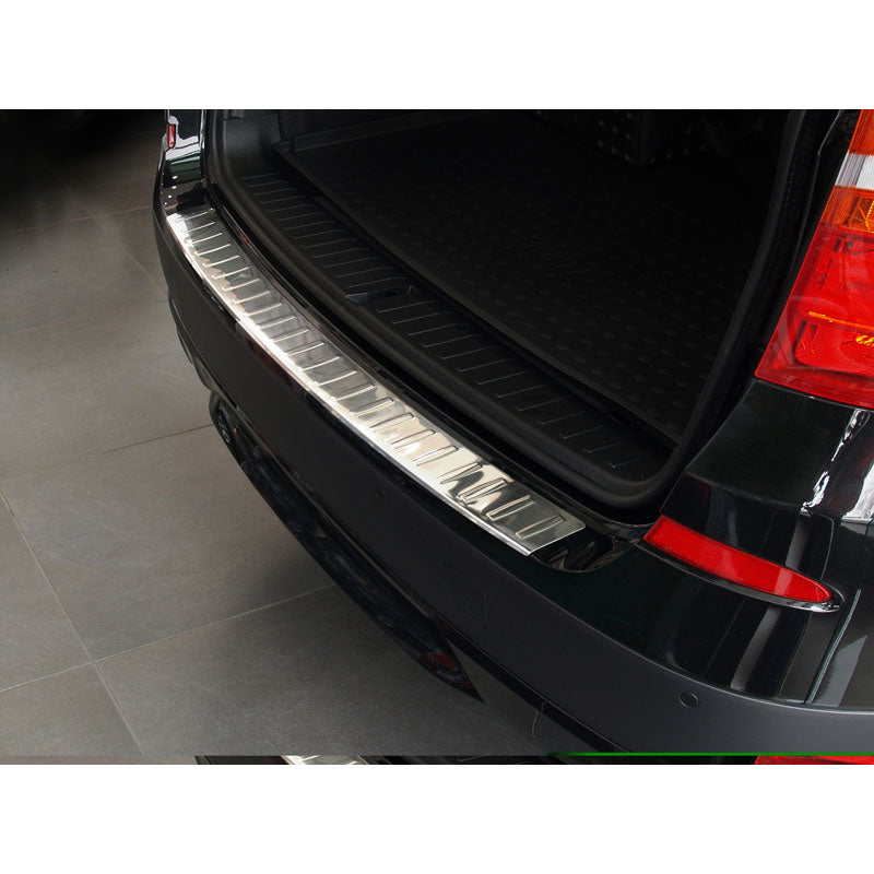 Avisa, Achterbumperbeschermer, Roestvrij staal, past op BMW X3 2010-2014 incl. M-Sport 'Ribs'